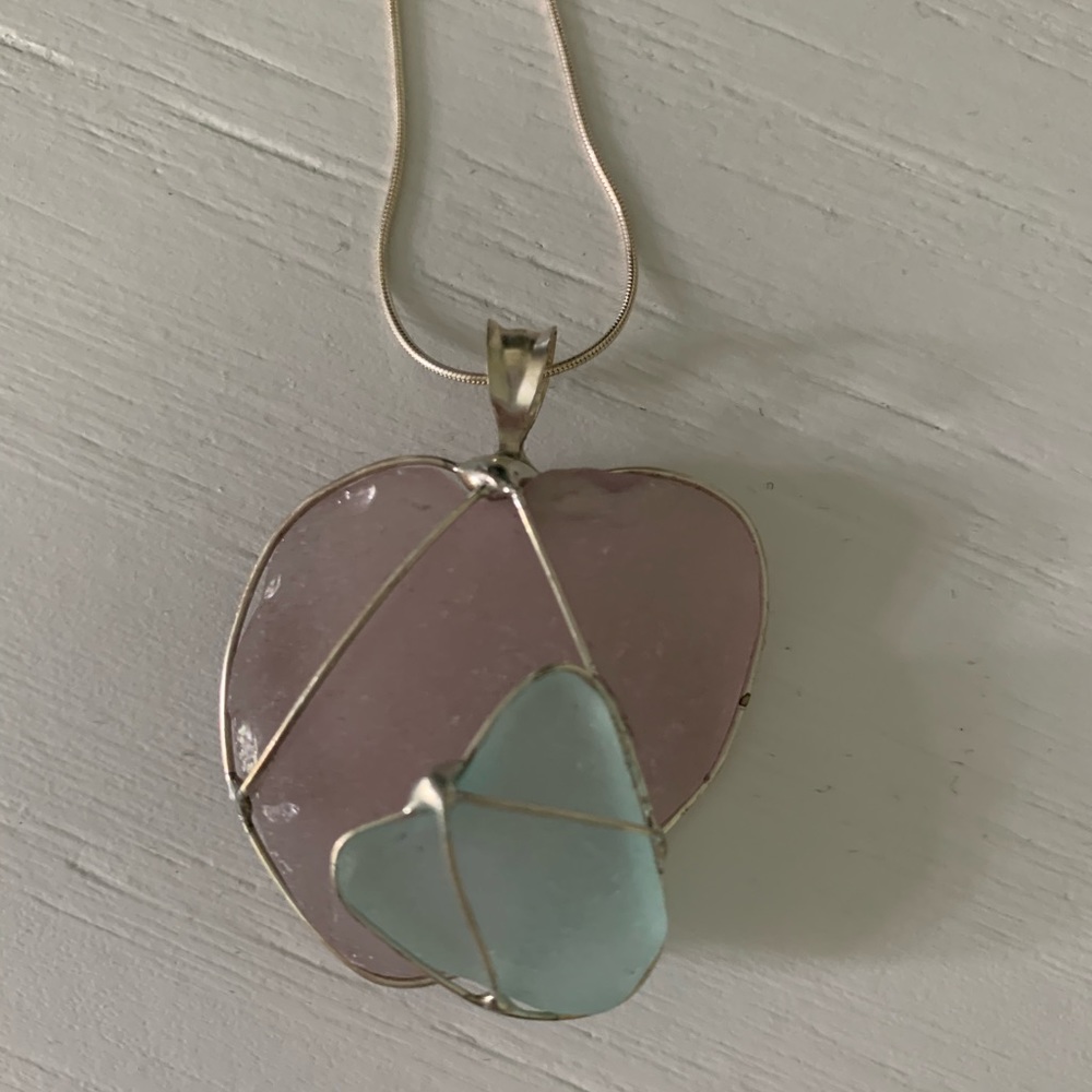 Sea glass necklace